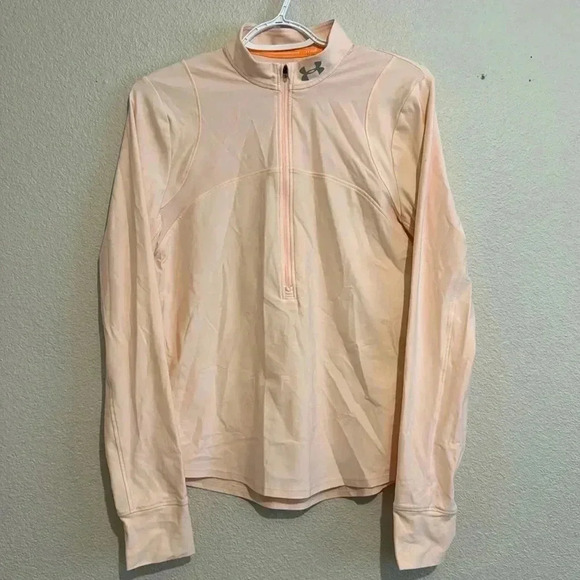 Under Armour Fitted Long Sleeve Half Zipper Running Top - Picture 1 of 5